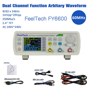  The device uses professional 14 bit high speed D/A chip, 250MSa/s samp