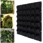 36 Pocket outdoor Vertical Greening Hanging Wall Garden Plant Bags Wal